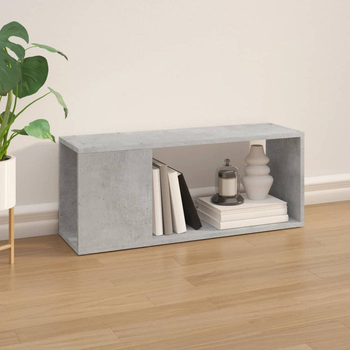 Comodă TV, gri beton, 80x24x32 cm, PAL - WALTI WALTI