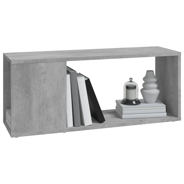 Comodă TV, gri beton, 80x24x32 cm, PAL - WALTI WALTI