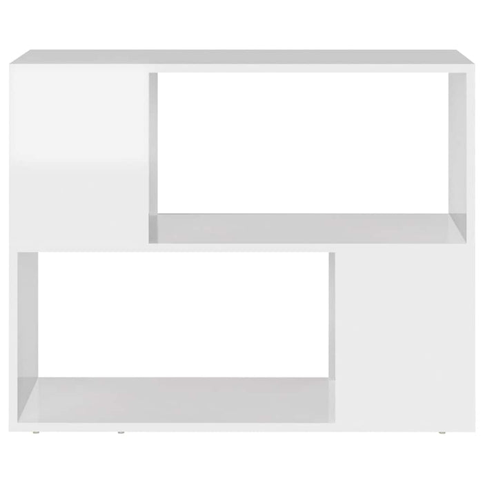 Comodă TV, alb extralucios, 80x24x63 cm, PAL WALTI