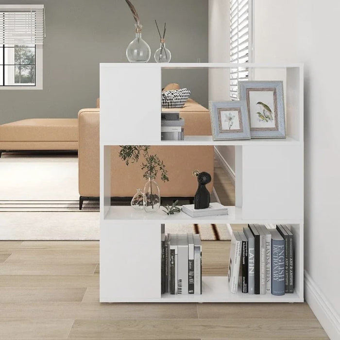Bibliotecă/Separator cameră, alb, 80x24x94 cm, PAL - WALTI WALTI