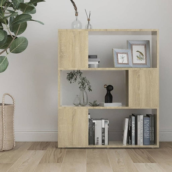 Bibliotecă/Separator cameră, stejar sonoma, 80x24x94 cm, PAL - WALTI WALTI