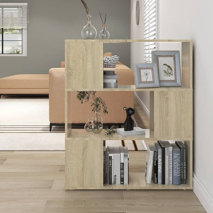 Bibliotecă/Separator cameră, stejar sonoma, 80x24x94 cm, PAL - WALTI WALTI