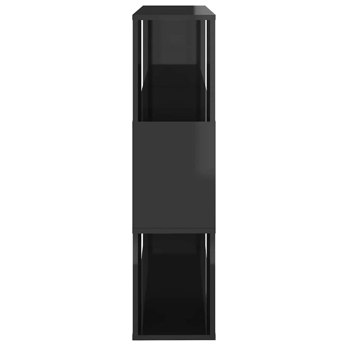 Bibliotecă/Separator cameră, gri extralucios, 80x24x94cm, PAL WALTI