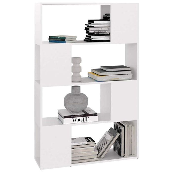 Bibliotecă/Separator cameră, alb, 80x24x124,5 cm, PAL - WALTI WALTI