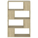 Bibliotecă/Separator cameră stejar sonoma 80x24x124,5 cm PAL - WALTI WALTI