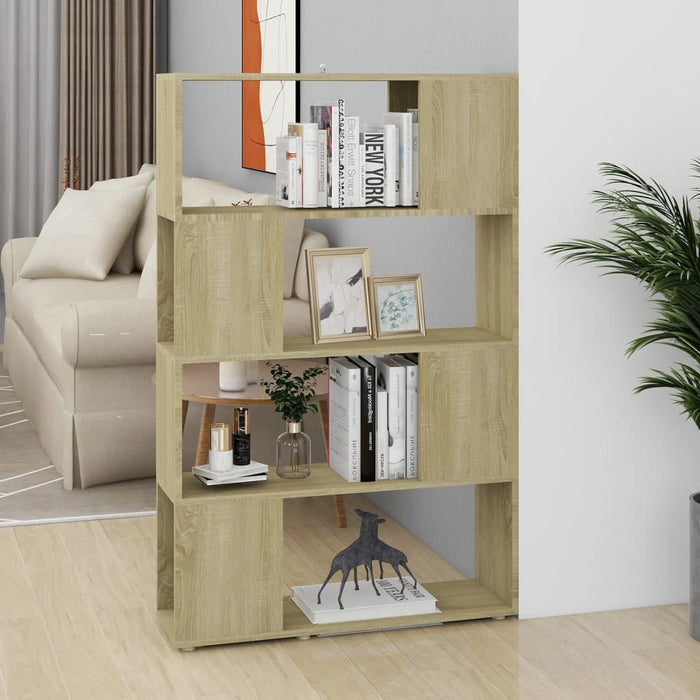 Bibliotecă/Separator cameră stejar sonoma 80x24x124,5 cm PAL - WALTI WALTI