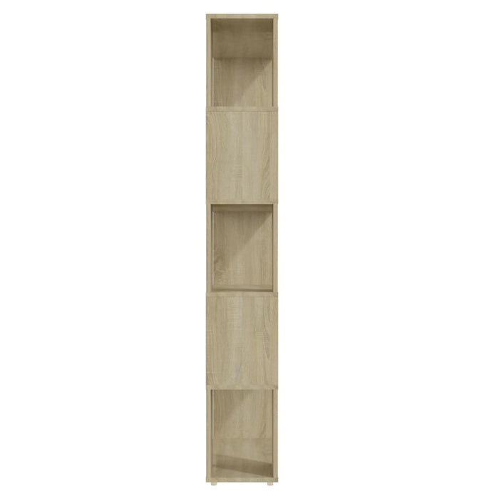 Bibliotecă/Separator cameră, stejar Sonoma, 80x24x155 cm, PAL - WALTI WALTI