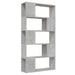 Bibliotecă/Separator cameră, gri beton, 80x24x155 cm, PAL - WALTI WALTI