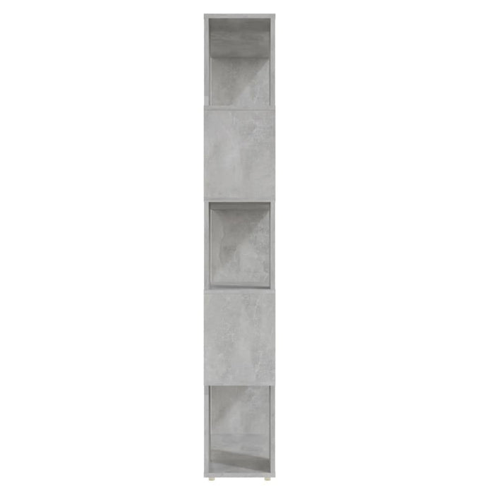 Bibliotecă/Separator cameră, gri beton, 80x24x155 cm, PAL - WALTI WALTI