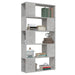 Bibliotecă/Separator cameră, gri beton, 80x24x155 cm, PAL - WALTI WALTI