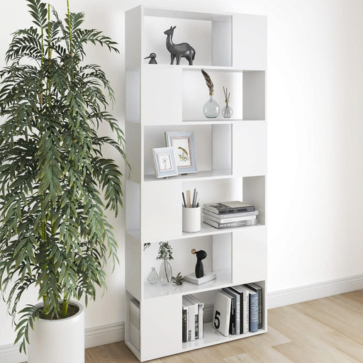 Bibliotecă/Separator cameră, alb, 80x24x186 cm, PAL - WALTI WALTI