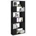 Bibliotecă/Separator cameră, negru, 80x24x186 cm, PAL - WALTI WALTI