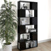 Bibliotecă/Separator cameră, negru, 80x24x186 cm, PAL - WALTI WALTI
