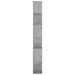Bibliotecă/Separator cameră, gri beton, 80x24x186 cm, PAL - WALTI WALTI