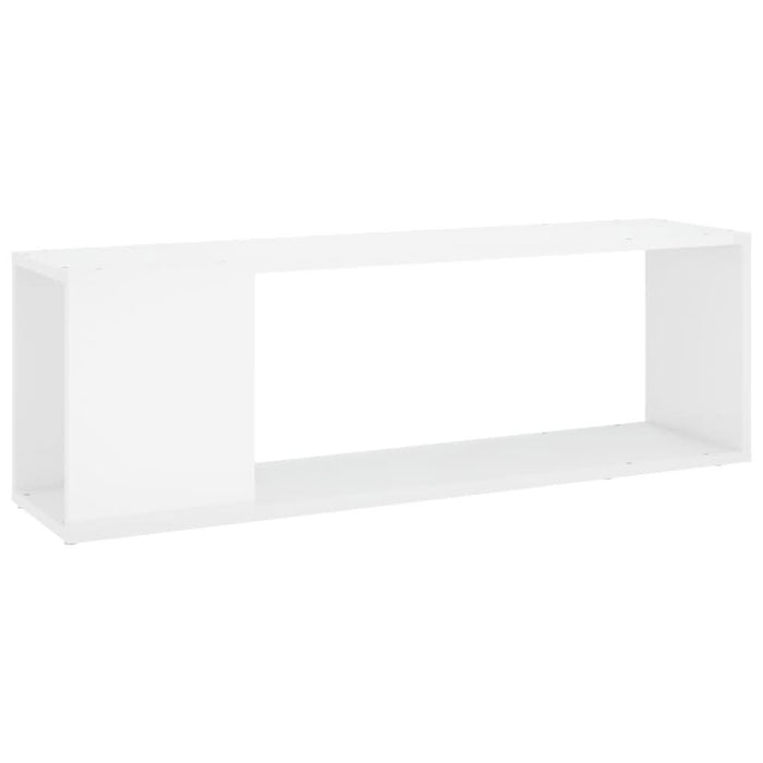 Comodă TV, alb extralucios, 100x24x32 cm, PAL WALTI
