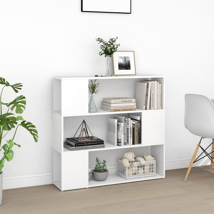 Bibliotecă/Separator cameră, alb, 100x24x94 cm - WALTI WALTI