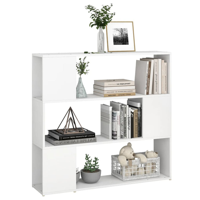 Bibliotecă/Separator cameră, alb, 100x24x94 cm - WALTI WALTI
