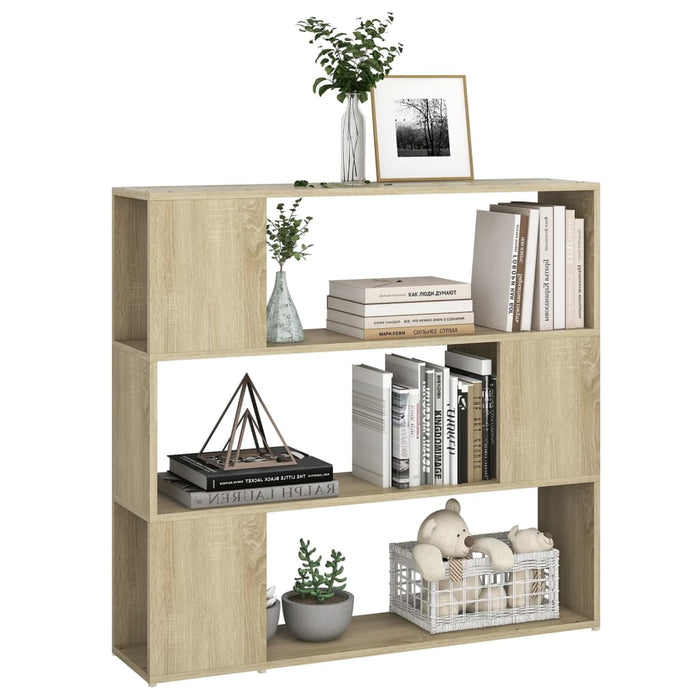 Bibliotecă/Separator cameră, stejar sonoma, 100x24x94 cm - WALTI WALTI
