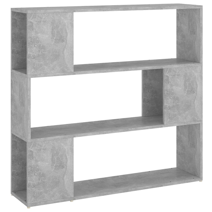 Bibliotecă/Separator cameră, gri beton, 100x24x94 cm - WALTI WALTI