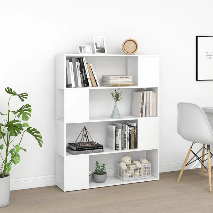 Bibliotecă/Separator cameră, alb, 100x24x124 cm - WALTI WALTI