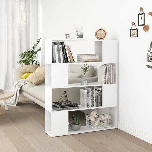 Bibliotecă/Separator cameră, alb, 100x24x124 cm - WALTI WALTI