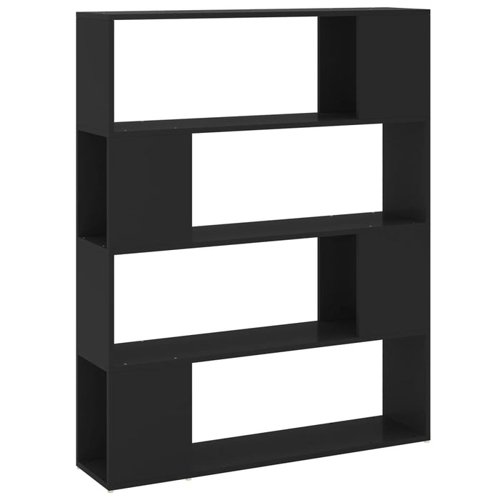 Bibliotecă/Separator cameră, negru, 100x24x124 cm - WALTI WALTI