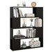 Bibliotecă/Separator cameră, negru, 100x24x124 cm - WALTI WALTI