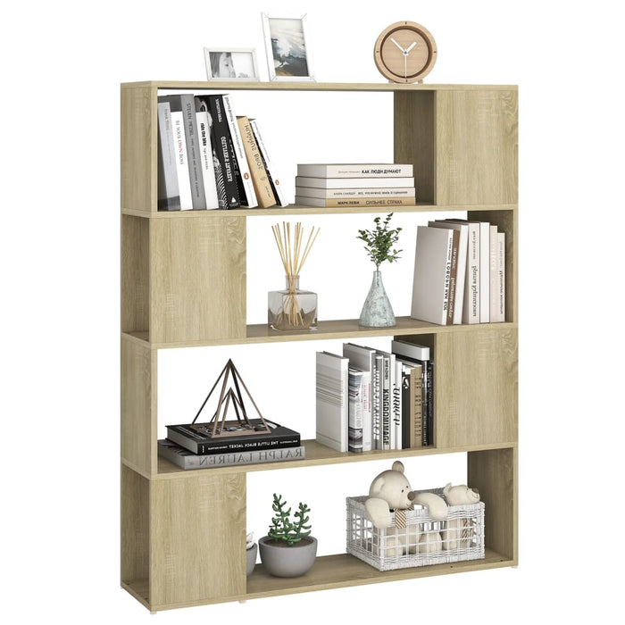 Bibliotecă/Separator cameră, stejar sonoma, 100x24x124 cm - WALTI WALTI