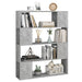 Bibliotecă/Separator cameră, gri beton, 100x24x124 cm - WALTI WALTI