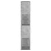 Bibliotecă/Separator cameră, gri beton, 100x24x124 cm - WALTI WALTI