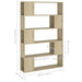 Bibliotecă/Separator cameră, stejar sonoma, 100x24x155 cm PAL - WALTI WALTI