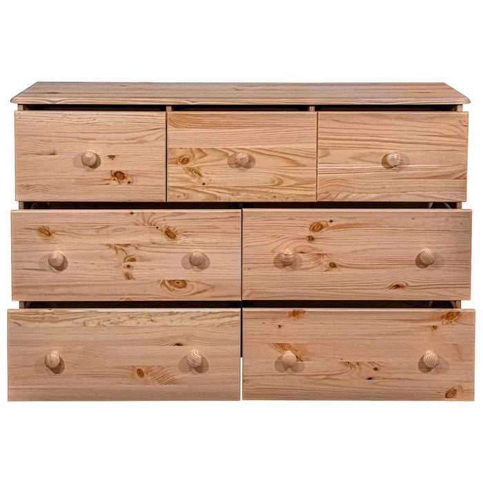 Servantă cu 7 sertare, 113x35x73 cm, lemn masiv de pin WALTI