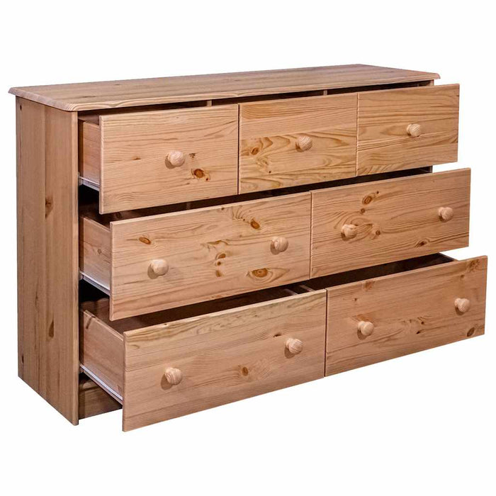 Servantă cu 7 sertare, 113x35x73 cm, lemn masiv de pin WALTI