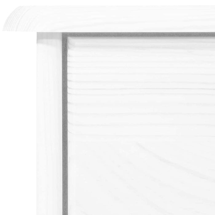 Servantă cu 2 sertare, alb, 78x35x89 cm, lemn masiv de pin WALTI