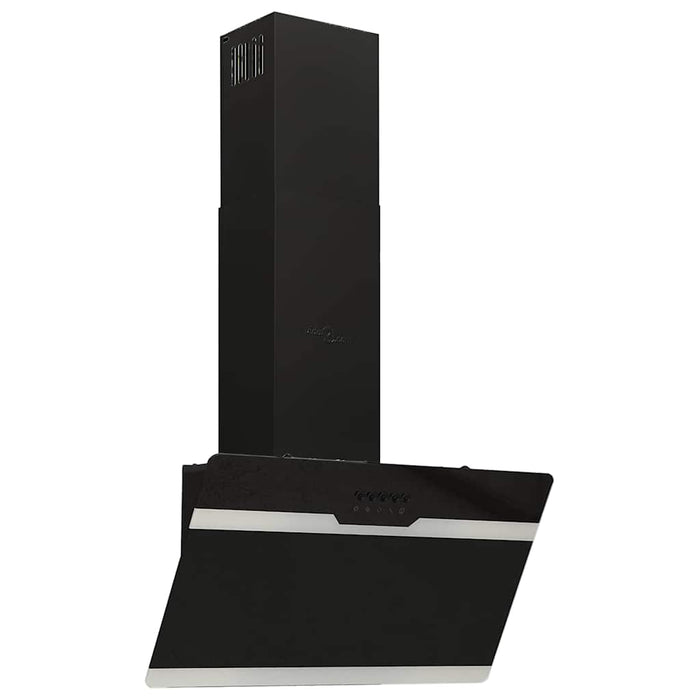Hotă de perete, negru, 60 cm, oțel și sticlă securizată - WALTI WALTI