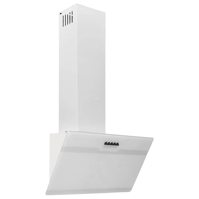 Hotă de perete, alb, 60 cm, oțel și sticlă securizată WALTI