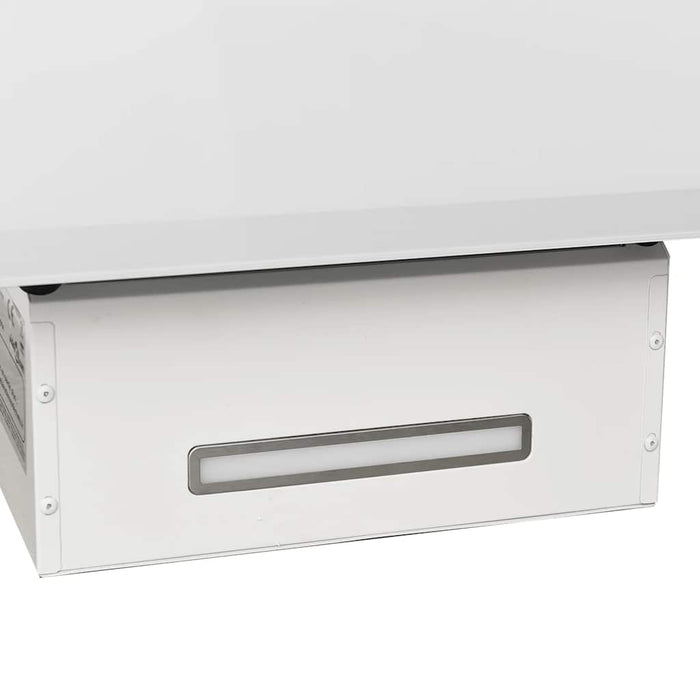 Hotă de perete, alb, 60 cm, oțel și sticlă securizată WALTI