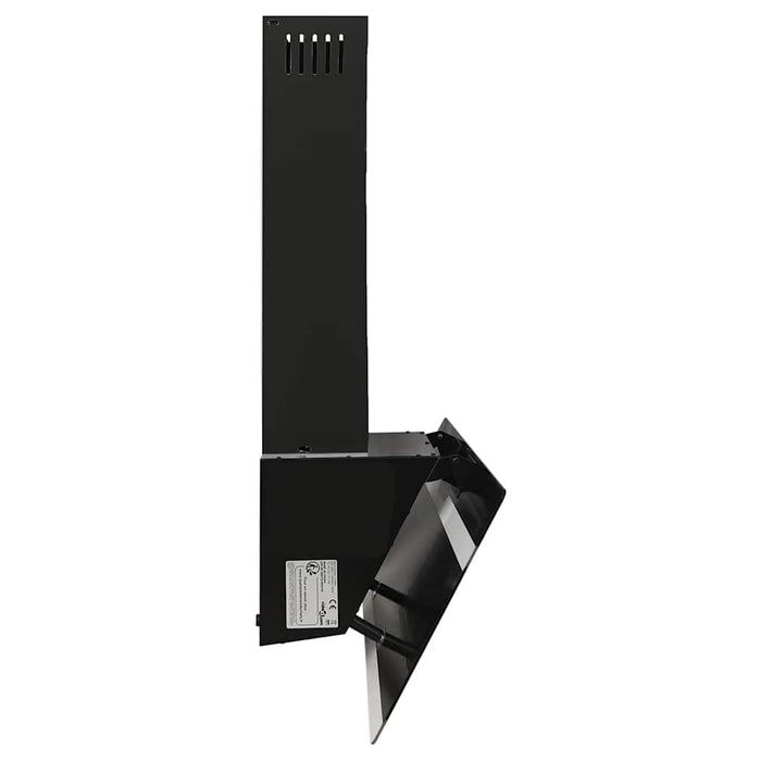 Hotă de perete, negru, 90 cm, oțel și sticlă securizată WALTI