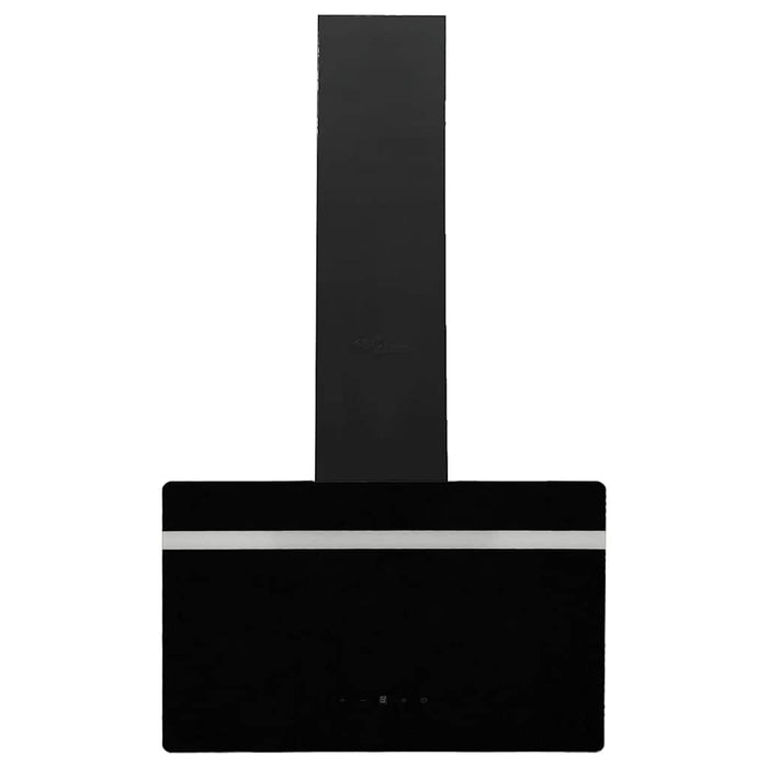 Hotă de perete negru 60 cm oțel și sticlă securizată WALTI