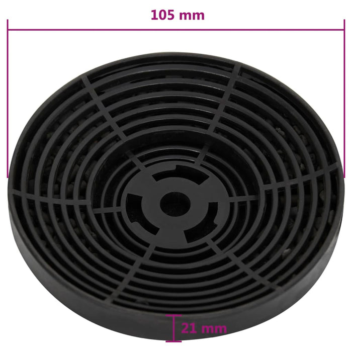 Filtre cu cărbune pentru hotă de bucătărie, 2 buc., 105x21 mm WALTI