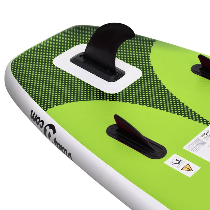Set placă paddleboarding gonflabilă, verde, 300x76x10 cm - WALTI WALTI