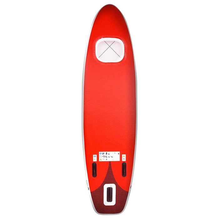 Set placă paddleboarding gonflabilă, roşu, 330x76x10 cm - WALTI WALTI