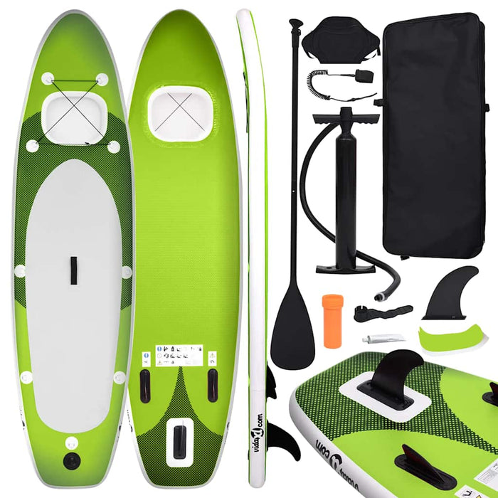Set de placă SUP gonflabilă, verde, 360x81x10 cm - WALTI WALTI
