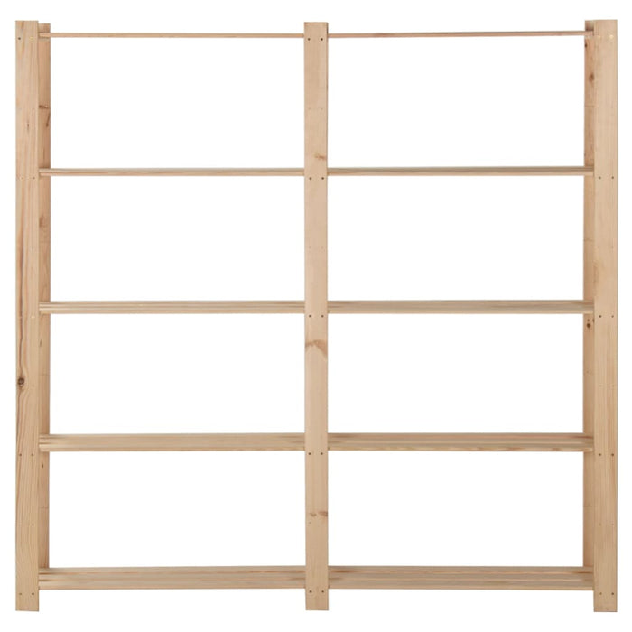 Raft depozitare 5 niveluri, 170x28,5x170 cm, lemn de pin masiv - WALTI WALTI