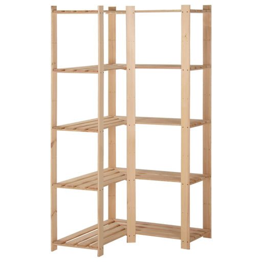 Raft depozitare de colț 5 niveluri, 82,5x82,5x170 cm, lemn pin - WALTI WALTI
