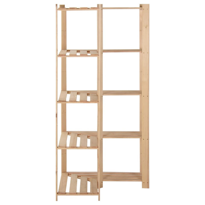 Raft depozitare de colț 5 niveluri, 82,5x82,5x170 cm, lemn pin - WALTI WALTI