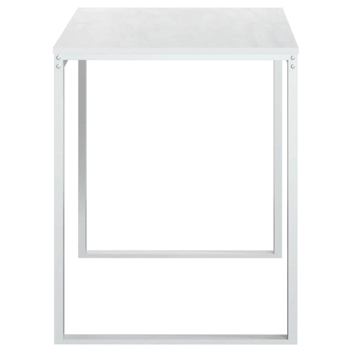 Birou de computer, alb, 110x60x73 cm, lemn prelucrat WALTI