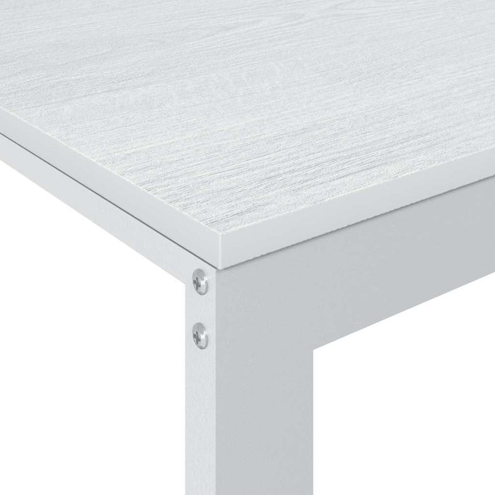 Birou de computer, alb, 110x60x73 cm, lemn prelucrat WALTI
