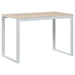 Birou de calculator, alb/stejar, 110x60x73 cm, lemn prelucrat - WALTI WALTI