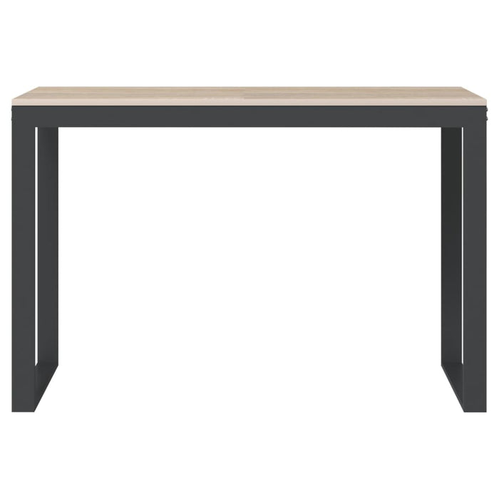 Birou de calculator, negru/stejar, 110x60x73 cm, lemn prelucrat WALTI